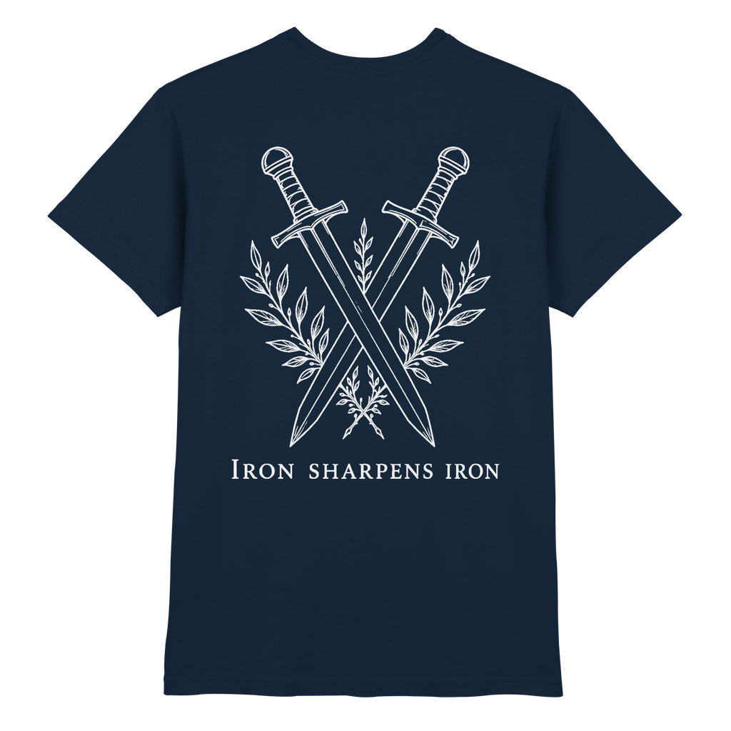 Premium-T-Shirt // Iron sharpens Iron  - Premium Shirt