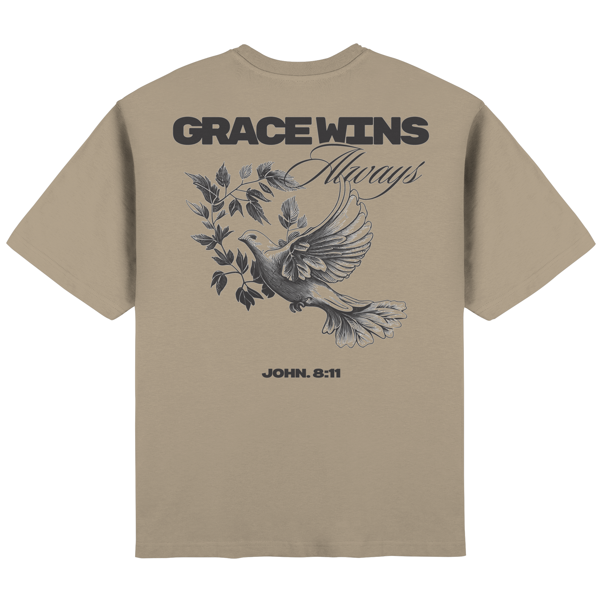 Grace always wins // Streetwear Oversized T-Shirt