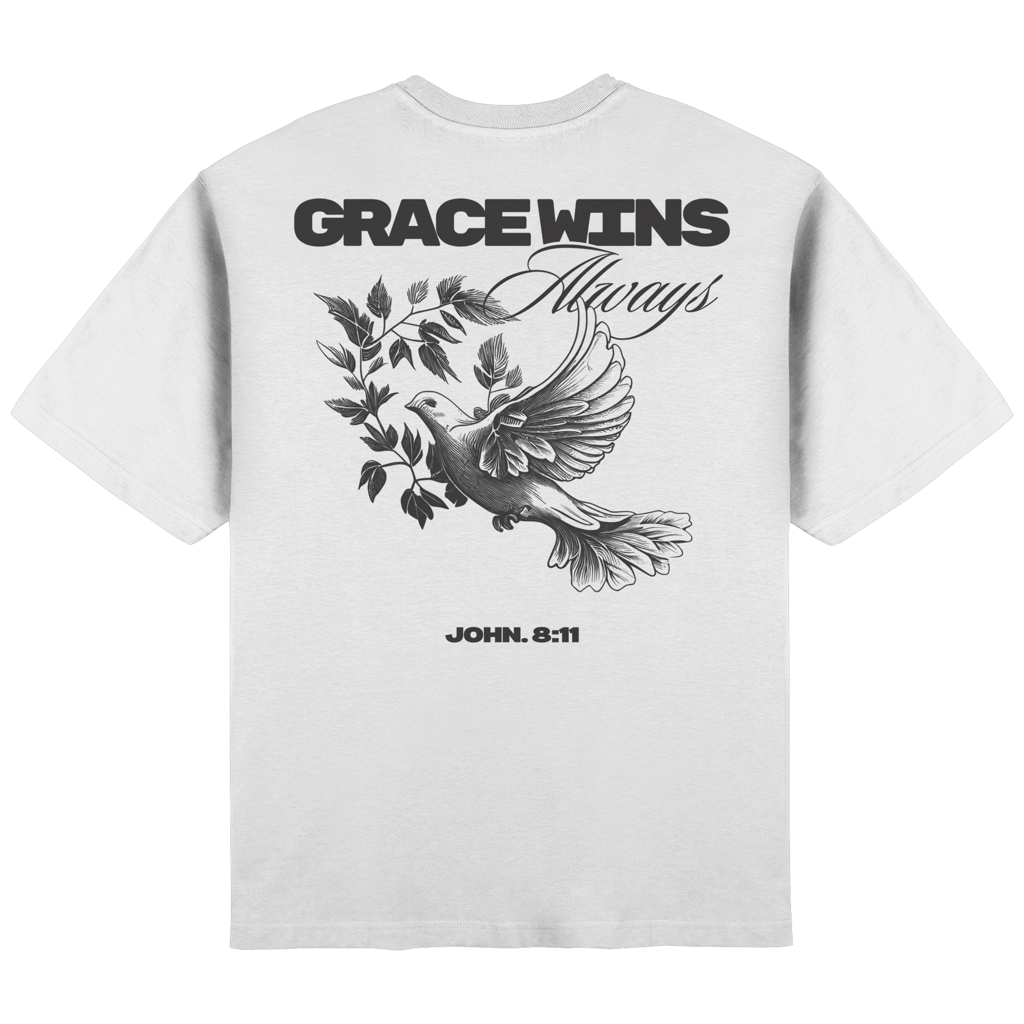 Grace always wins // Streetwear Oversized T-Shirt